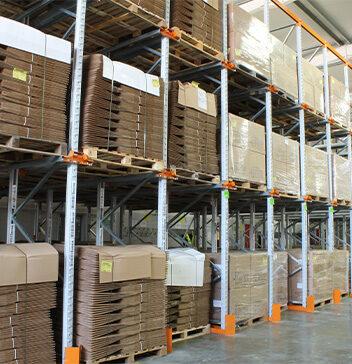 Drive-In Adjustable Pallet Racking in warehouse