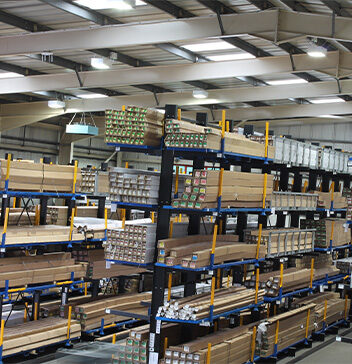 Cantilever Racking in the warehouse