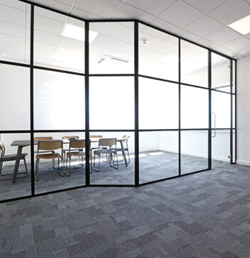 Open plan office space and partitioning