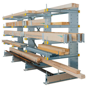Galvanised steel cantilever with load