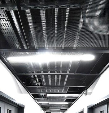 office ceilings mesh lighting design