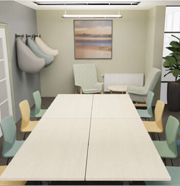 Narbutas- coulourful meeting room