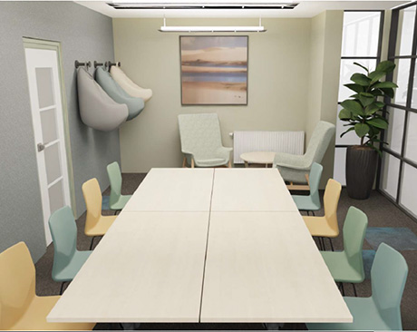 Narbutas- coulourful meeting room