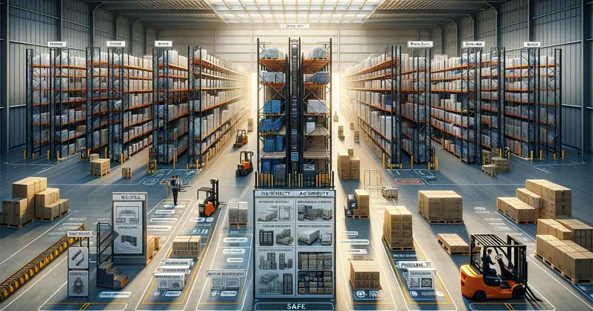 inventory accessibility within a warehouse